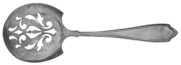 La Tosca (Sterling, 1900) Solid Bon Bon Spoon with Pierced Bowl