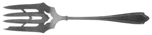 La Tosca (Sterling, 1900) Small Solid Cold Meat Serving Fork