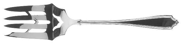 Potomac (Sterling, 1930, No Monograms) Fork-Cold Meat/Servg-Sm/Solid