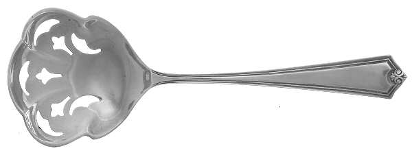 Potomac (Sterling, 1930, No Monograms) Small Pierced Nut Serving Spoon