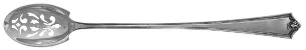 Potomac (Sterling, 1930, No Monograms) Pierced Bowl Long Handle Olive Spoon