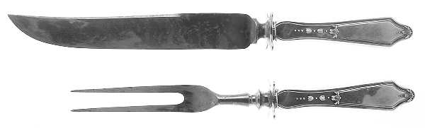 Rosemary (Sterling, 1900) Small Stainless Blade 2-Piece Steak Carving Set