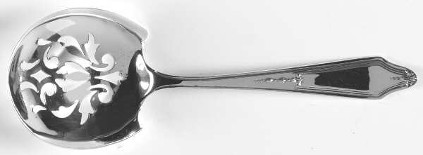 Rosemary (Sterling, 1900) Small Pierced Nut Serving Spoon