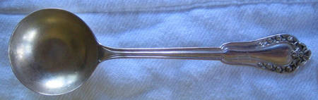 Rosebud (Sterling, 1903) Round Bowl Soup Spoon (Bouillon)