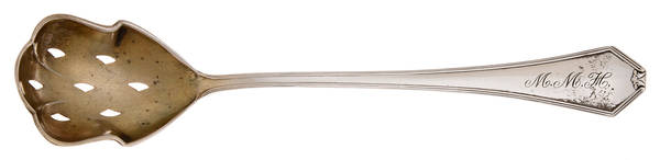 Simplicity (Sterling) Pierced Bowl Short Handle Olive Spoon