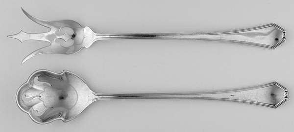 Simplicity (Sterling) 2 Pc Large Lettuce Serving Set