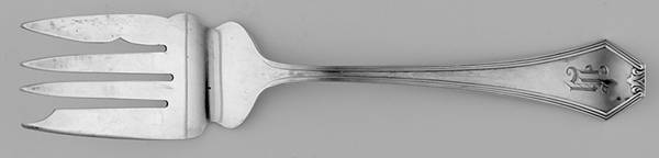 Simplicity (Sterling) Medium Solid Cold Meat Serving Fork