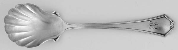 Simplicity (Sterling) Monogram Sugar Shell Spoon