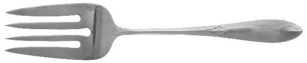 Sylvan (Sterling, 1930) Small Solid Cold Meat Serving Fork