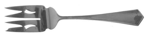 Venetia (Sterling 1909) Small Solid Cold Meat Serving Fork