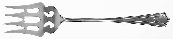 Venetia (Sterling 1909) Medium Chipped Beef Fork