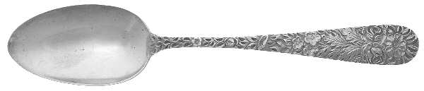Hand Chased Rose (Sterling, 1906) Tablespoon (Serving Spoon)