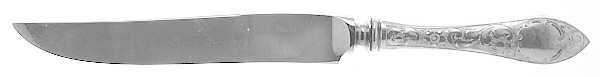 Lorraine (Sterling, 1896, Oval) Small Steak Carving Knife with Stainless Blade