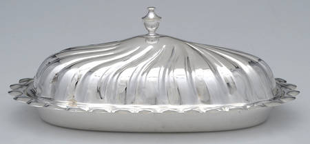 Silverplate Hollowware 1/4 Pound Covered Butter Dish