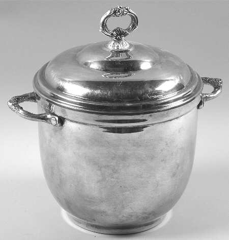 Silverplate Hollowware Ice Bucket & Lid