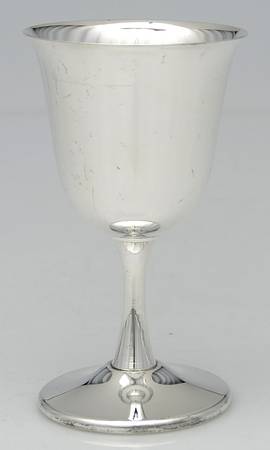 SDN25 (Silverplate, Hollowware) Silverplate Wine Goblet