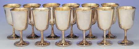 SDN25 (Silverplate, Hollowware) Water Goblet - Set of 12