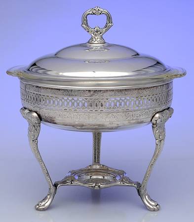 Silverplate Hollowware Chafing Dish No Burner