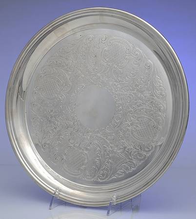 Silverplate Hollowware 11" Round Tray