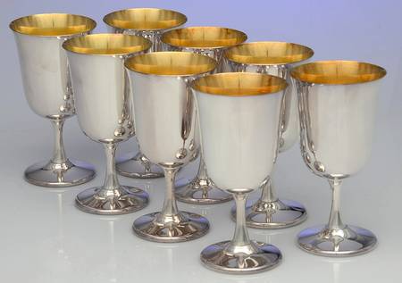 SDN25 (Silverplate, Hollowware) Water Goblet - Set of 8