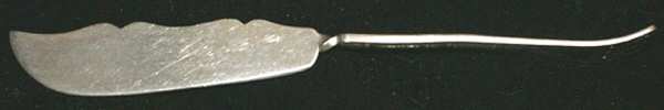 Sheffield Co. Two (Silverplate) Flat Twisted Handle Master Butter Knife