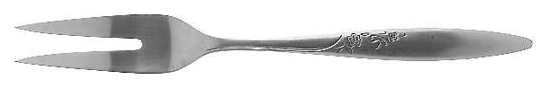 Petite Rose Medium Solid Cold Meat Serving Fork
