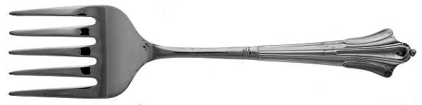 Albany (Silverplate) Medium Solid Cold Meat Serving Fork
