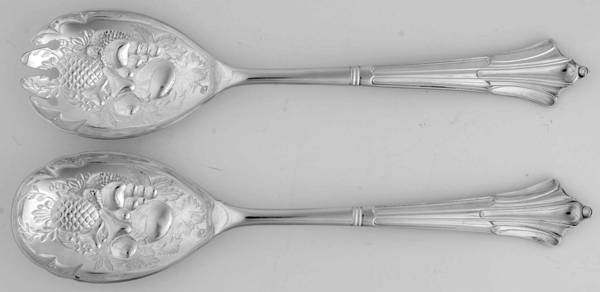 Albany (Silverplate) (2 Pc) Solid Salad Set