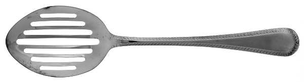 Feather Edge (Silverplate) Pierced Tablespoon (Serving Spoon)
