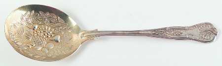 Kings (Silverplate) Solid Smooth Casserole Spoon