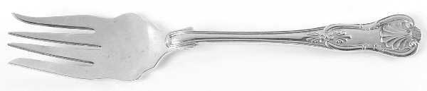 Kings (Silverplate) Solid Salad Serving Fork