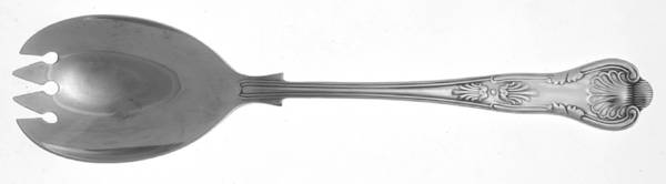 Kings (Silverplate) Solid Salad Serving Fork