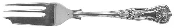 Kings (Silverplate) Pastry Fork