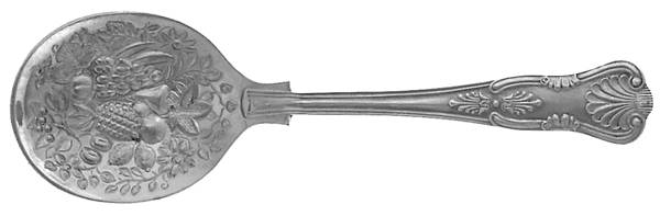 Kings (Silverplate) Solid Bon Bon Spoon