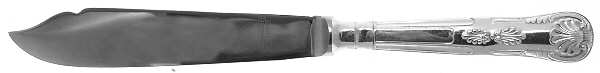 Kings (Silverplate) Individual Fish Knife with Stainless Blade