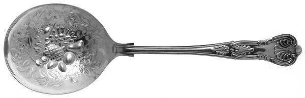 Kings (Silverplate) Solid Smooth Casserole Spoon