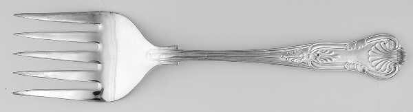 Kings (Silverplate) Solid Buffet Serving Fork