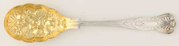 Kings (Silverplate) Solid Salad Serving Spoon