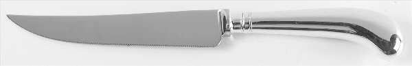 Rattail (Silverplate) Individual Pistol Handle Steak Knife