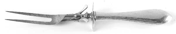 Antique (Sterling, 1904) Large Stainless-Prong Roast Carving Fork