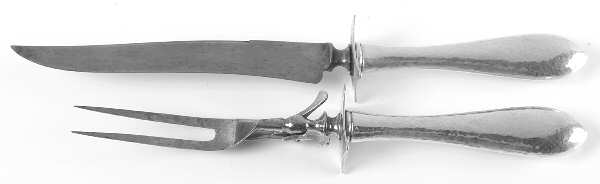 Antique (Sterling, 1904) Large 2-Piece Roast Carving Set w/Stainless Blade