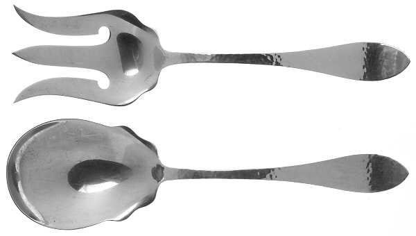 Antique (Sterling, 1904) (2 Pc) Solid Salad Set