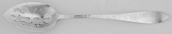 Antique (Sterling, 1904) Pierced Bowl Short Handle Olive Spoon