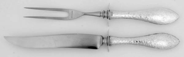 Antique (Sterling, 1904) 2 Piece Small Carving Set W/ Sterling Guard