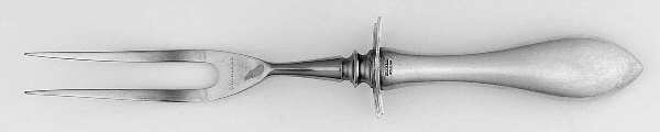 Buckingham (Sterling, 1915) Small Carving Fork W/Sterling Guard