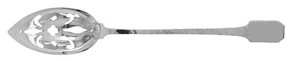 Norman Hammered (Sterling, 1909) Pierced Bowl Short Handle Olive Spoon