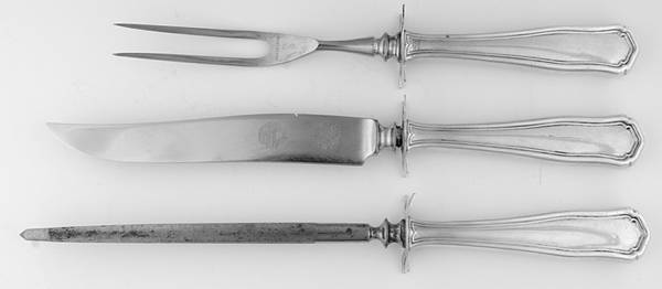 Winchester (Sterling, 1910) Small Steak 3-Piece Carving Set w/Stainless Blade