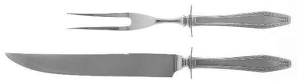 Formality (Sterling, 1942, No Monograms) Small Stainless Blade 2-Piece Steak Carving Set