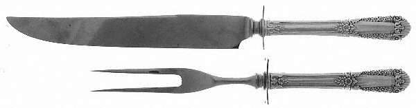 Inaugural (Sterling, 1942) Small Steak 2-Piece Carving Set w/Stainless Blade