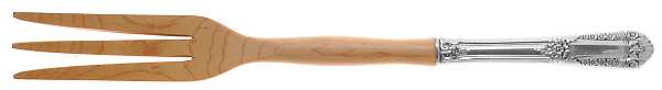 Inaugural (Sterling, 1942) Salad Serving Fork with Wooden Prongs